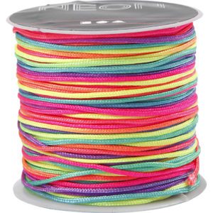 NYLONSNÖRE NEON MULTI 1MM 28 M
