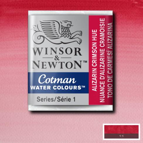 COTMAN AKVARELL HALVKOPP ALIZARIN CRIMSON HUE 003