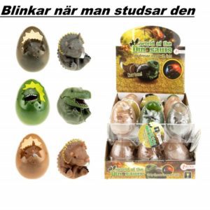 DINOÄGG M. LYSE INKL. BATTERIER