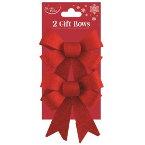 GLITTERROSETT RÖD 2PACK