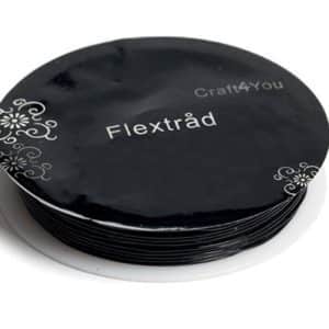 FLEXTRÅD 0,8MM CA.8M SVART
