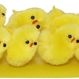 CHENILLEKYCKLING  GUL 5,5CM 8ST