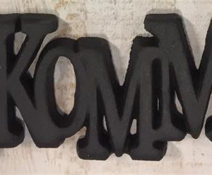 SKYLT "VÄLKOMMEN" 23,5X9,2CM