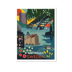 CITYPOSTERS KUNGSHOLMEN 50X70CM