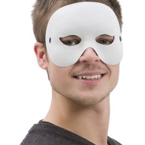 HALF FACE EYE MASK WHITE