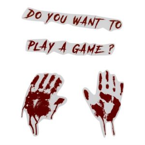 SPEGELTEXT 42X30CM HALLOWEEN