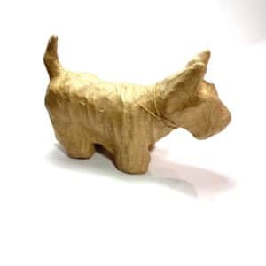 PAPIER MACHÉ SKOTSK TERRIER