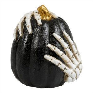 PUMPKIN DECORATION BLACK 19CM