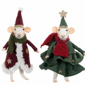 ULLDJUR MÖSS JULSKRUD MIX 18CM