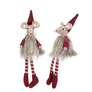 MÖSS SITTANDE VINRÖD/PÄLS