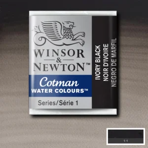 COTMAN AKVARELL HALVKOPP IVORY BLACK 331
