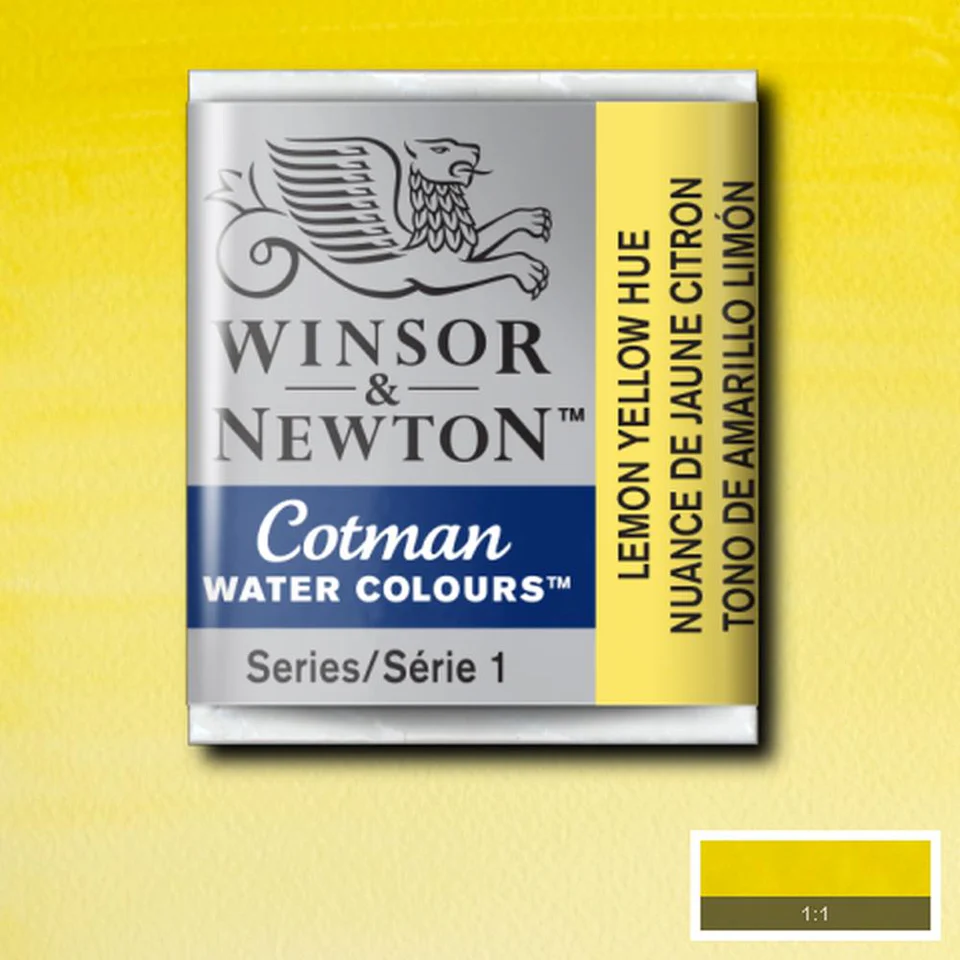 COTMAN AKVARELL HALVKOPP LEMON YELLOW HUE