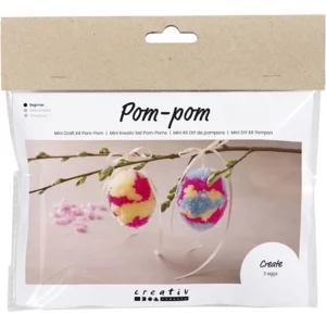 Mini DIY Kit Pompom Ägg