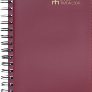 Timdagbok Bordeaux Wire-O FSC