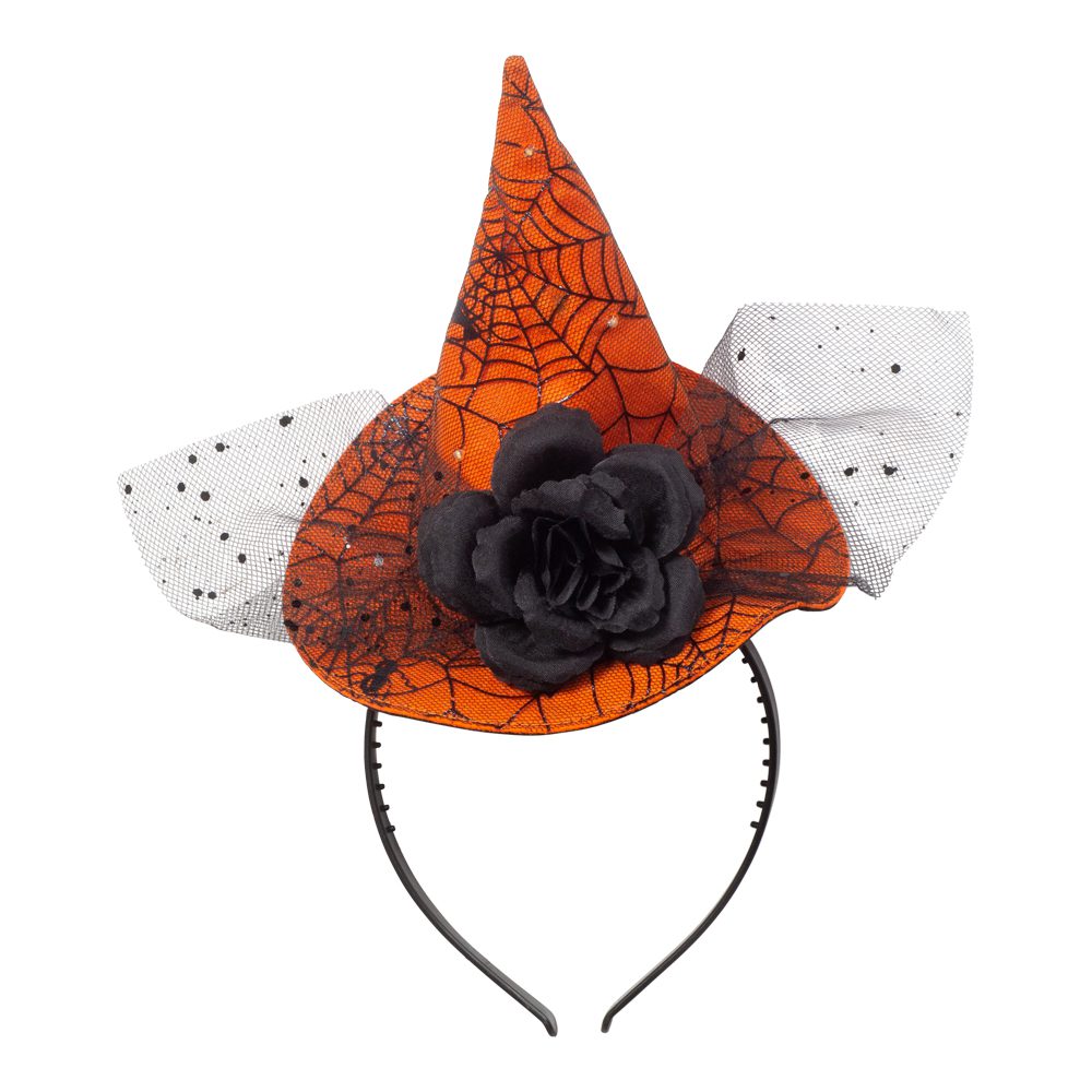 HEADBAND WITCH HAT ORANGE