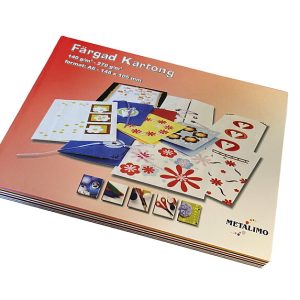 REGNBÅGSBLOCK/FÄRGAD KARTONG A4